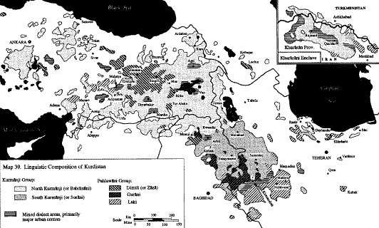 Linguistic Composition of Kurdistan
